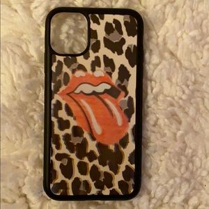 Cheetah print with tongue iPhone 11 case